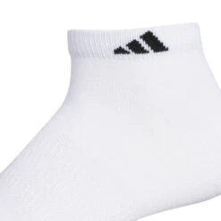 Adidas Men's Superlite Low-Cut Socks (White) -RacquetGuys Sales EW9761 3 HARDWARE Photography DetailView2 white