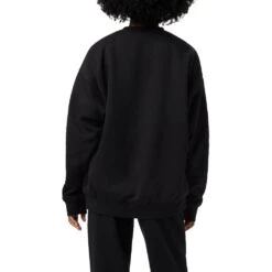 Fila Unisex Classic Relaxed Sweatshirt (Black) -RacquetGuys Sales FILA COM XLarge TEST LU431149 001 07 e