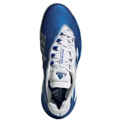 Adidas Barricade Men's Tennis Shoe (Royal Blue/Cloud White/Silver Metallic) -RacquetGuys Sales FZ3936 FTW photo top portrait white