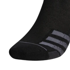 Adidas Men's Superlite Quarter Crew Socks (Black) 5 Adidas Men's Superlite Quarter Crew Socks (Black) -RacquetGuys Sales FZ7075 HDW photo detail 2 white