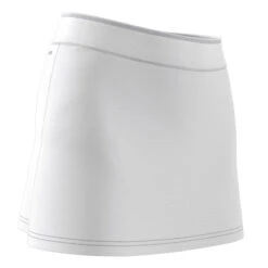 Adidas Women's Club Skirt (White/Grey) -RacquetGuys Sales GH7221 8 APPAREL ZIP Turntable 3d 2 transparent