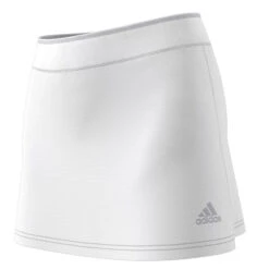 Adidas Women's Club Skirt (White/Grey) -RacquetGuys Sales GH7221 8 APPAREL ZIP Turntable 3d 8 transparent