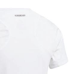 Adidas Girls Club Top (White/Grey) -RacquetGuys Sales GK8186 APP photo detail 1 white