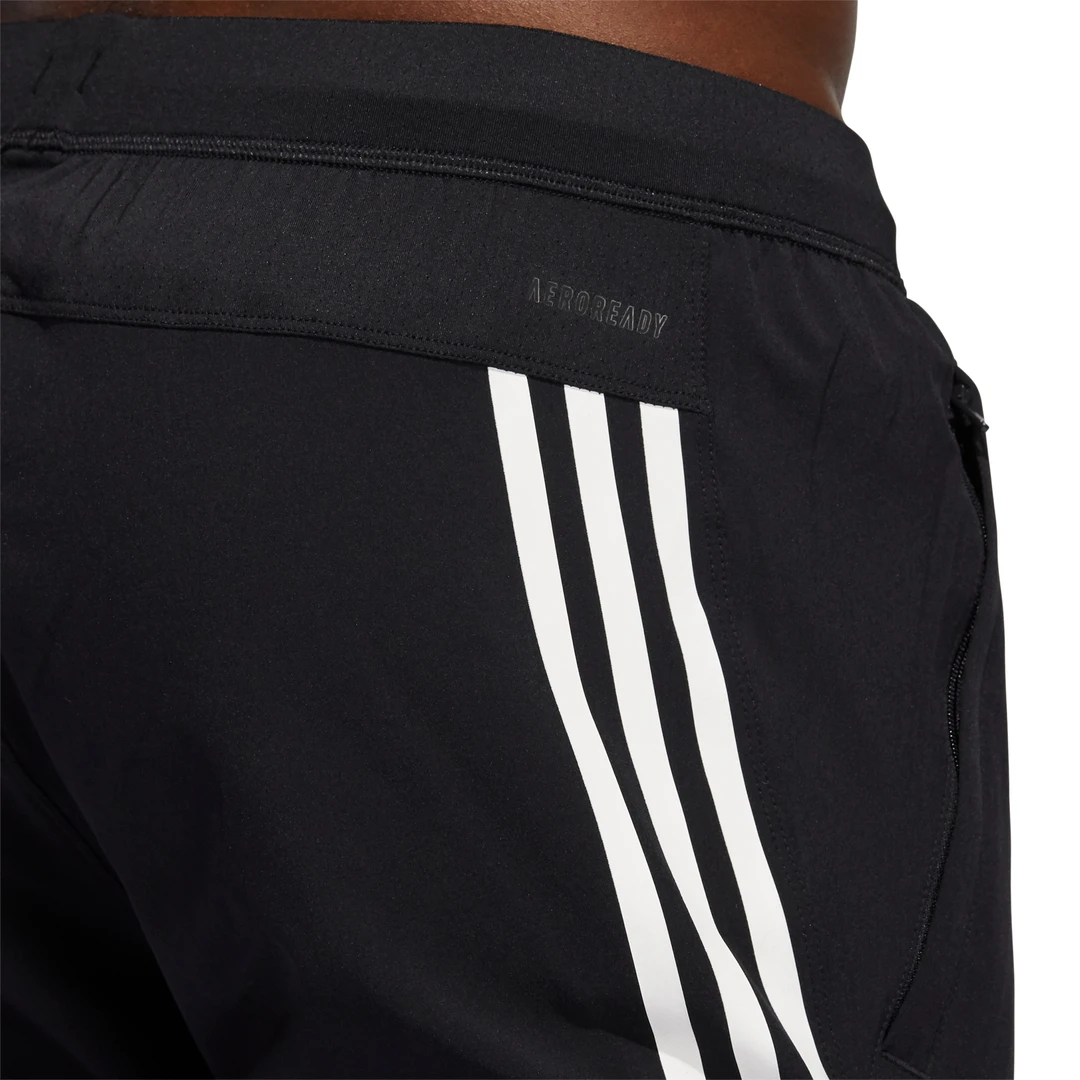 Adidas Men's AeroReady Woven 3 Stripes Pants (Black/White) 5 Adidas Men's AeroReady Woven 3 Stripes Pants (Black/White) - Image 5