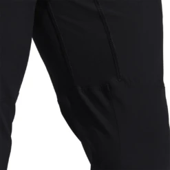 Adidas Men's AeroReady Woven 3 Stripes Pants (Black/White) 13 Adidas Men's AeroReady Woven 3 Stripes Pants (Black/White) -RacquetGuys Sales GM0639 APP on model detail 2 white