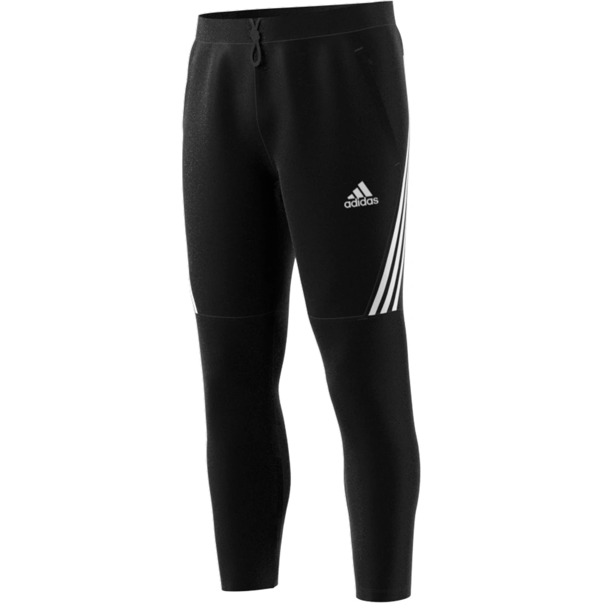 Adidas Men's AeroReady Woven 3 Stripes Pants (Black/White) 7 Adidas Men's AeroReady Woven 3 Stripes Pants (Black/White) - Image 7