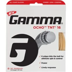 Gamma Ocho TNT2 16/1.30 Tennis String (Natural)