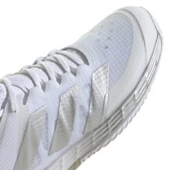 Adidas Adizero Ubersonic 4 Women's Tennis Shoe (White/Silver/Grey) -RacquetGuys Sales GW2513 10 FOOTWEAR Photography DetailView3 white