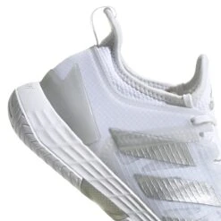 Adidas Adizero Ubersonic 4 Women's Tennis Shoe (White/Silver/Grey) -RacquetGuys Sales GW2513 8 FOOTWEAR Photography DetailView1 white