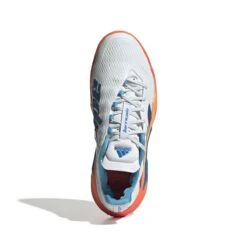 Adidas Barricade Men's Tennis Shoe (Blue/White/Orange) -RacquetGuys Sales GW2963 3 FOOTWEAR Photography TopPortraitView white
