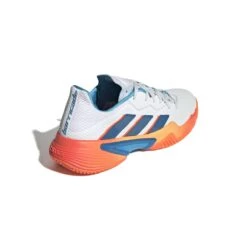 Adidas Barricade Men's Tennis Shoe (Blue/White/Orange) -RacquetGuys Sales GW2963 7 FOOTWEAR Photography BackLateralTopView white