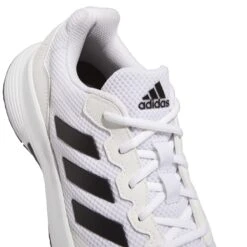 Adidas GameCourt 2 Men's Tennis Shoe (White/Black) -RacquetGuys Sales GW2991 8 FOOTWEAR Photography DetailView1 white