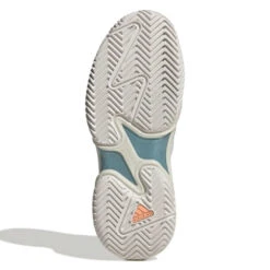 Adidas Barricade Parley Women's Tennis Shoe (White/Grey) -RacquetGuys Sales GX6417 4 FOOTWEAR Photography BottomView white