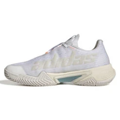 Adidas Barricade Parley Women's Tennis Shoe (White/Grey) -RacquetGuys Sales GX6417 5 FOOTWEAR Photography SideMedialCenterView white