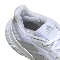 Adidas CourtJam Control Women's Tennis Shoe (White/Silver) -RacquetGuys Sales GY1334 9 FOOTWEAR Photography DetailView2 white