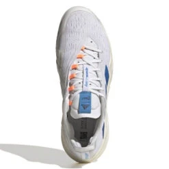 Adidas Barricade Parley Men's Tennis Shoe (White/Blue) -RacquetGuys Sales GY4017 2 FOOTWEAR Photography TopPortraitView white aa310a38 0adb 4b44 a3b6 82821260dd18