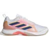 Adidas Avacourt Women's Tennis Shoe (White/Indigo/Orange)
