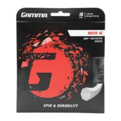Gamma AMP Moto 16/1.29 Tennis String (Black)