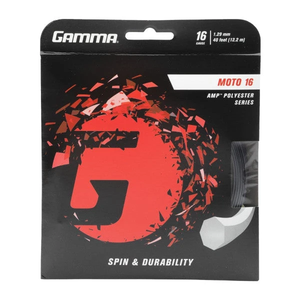 Gamma AMP Moto 16/1.29 Tennis String (Black) 1 Gamma AMP Moto 16/1.29 Tennis String (Black)