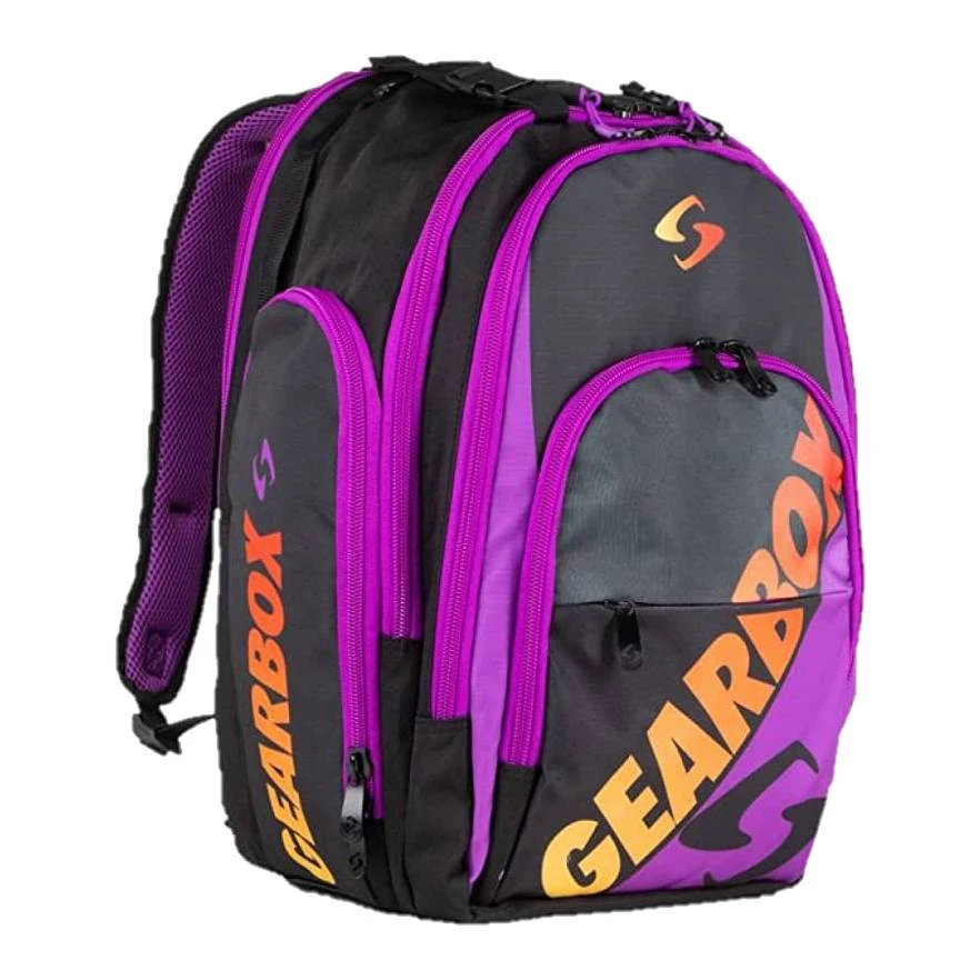 Gearbox Backpack - Court (Purple Accent With Red/Yellow Gradient) 1 Gearbox Backpack - Court (Purple Accent With Red/Yellow Gradient)