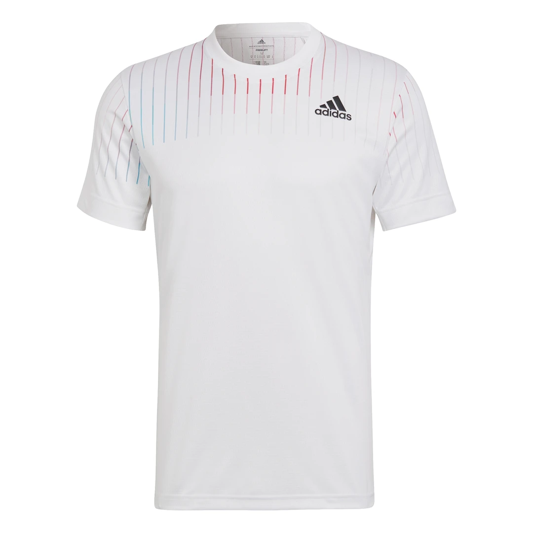 Adidas Men's Melbourne FreeLift Printed Top (White/Red) 8 Adidas Men's Melbourne FreeLift Printed Top (White/Red) - Image 8