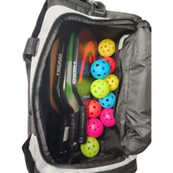 Head Novak Djokovic Duffel Bag (White/Black) 11 Head Novak Djokovic Duffel Bag (White/Black) -RacquetGuys Sales HEAD Djokovic Duffel PB 2