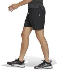 Adidas Men's Paris Heat.Rdy 7-Inch Shorts (Black) 10 Adidas Men's Paris Heat.Rdy 7-Inch Shorts (Black) -RacquetGuys Sales HG4203 5 APPAREL OnModel SideView white