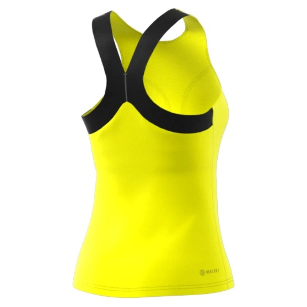 Adidas Women's Y-Tank Top (Beam Yellow/Black) 2 Adidas Women's Y-Tank Top (Beam Yellow/Black) - Image 2