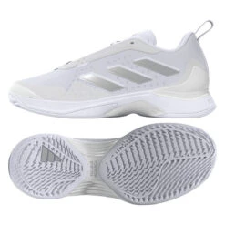 Adidas Avacourt Women's Tennis Shoe (White) -RacquetGuys Sales HQ8404 1 FOOTWEAR 3D Rendering StandardView transparent 1