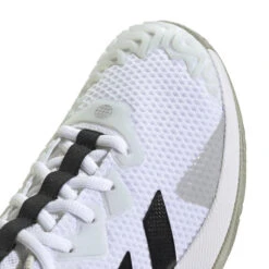 Adidas SoleMatch Control Men's Tennis Shoe (White/Black) -RacquetGuys Sales HQ8436 9 FOOTWEAR Photography DetailView2 transparent