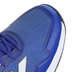 Adidas Defiant Speed Men's Tennis Shoe (Blue/White) 16 Adidas Defiant Speed Men's Tennis Shoe (Blue/White) -RacquetGuys Sales HQ8455 9 FOOTWEAR Photography DetailView2 transparent