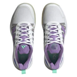 Adidas Defiant Speed Women's Tennis Shoe (White) -RacquetGuys Sales HQ8459 3 FOOTWEAR Photography TopPortraitView transparent