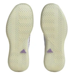 Adidas Defiant Speed Women's Tennis Shoe (White) -RacquetGuys Sales HQ8459 4 FOOTWEAR Photography BottomView transparent