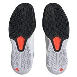 Adidas Courtflash Speed Men's Tennis Shoe (White/Black) 14 Adidas Courtflash Speed Men's Tennis Shoe (White/Black) -RacquetGuys Sales HQ8481 4 FOOTWEAR Photography BottomView transparent