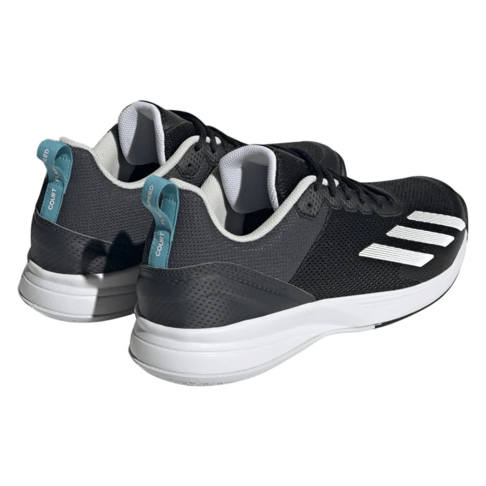 Adidas Courtflash Speed Men's Tennis Shoe (Black/White) 4 Adidas Courtflash Speed Men's Tennis Shoe (Black/White) - Image 4