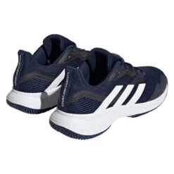 Adidas CourtJam Control Men's Tennis Shoe (Navy/White) 11 Adidas CourtJam Control Men's Tennis Shoe (Navy/White) -RacquetGuys Sales HQ8808 7 FOOTWEAR Photography BackLateralTopView transparent