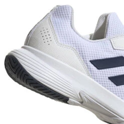 Adidas GameCourt 2 Men's Tennis Shoe (White/Navy) -RacquetGuys Sales HQ8809 8 FOOTWEAR Photography DetailView1 transparent