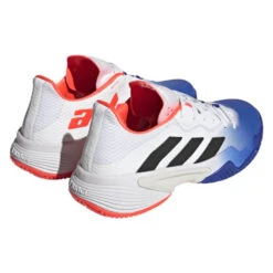 Adidas Barricade Men's Tennis Shoe (Blue/Black) -RacquetGuys Sales HQ8917 7 FOOTWEAR Photography BackLateralTopView transparent