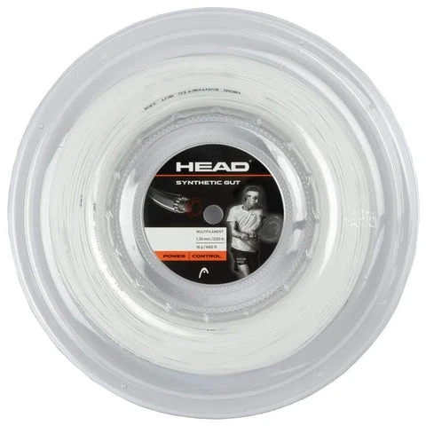 Head Synthetic Gut 16/1.30 Tennis String Reel (White) 1 Head Synthetic Gut 16/1.30 Tennis String Reel (White)