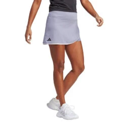 Adidas Women's Club Skirt (Purple) 8 Adidas Women's Club Skirt (Purple) -RacquetGuys Sales HT7187 5 APPAREL OnModel WalkingView transparent