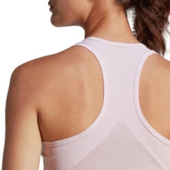 Adidas Women's Club Tank Top (Pink) -RacquetGuys Sales HZ4280 11 APPAREL OnModel DetailView3 transparent