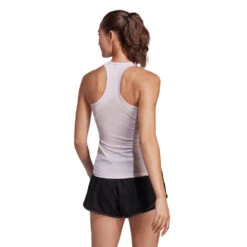 Adidas Women's Club Tank Top (Pink) -RacquetGuys Sales HZ4280 5 APPAREL OnModel BackView transparent