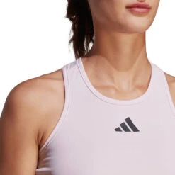 Adidas Women's Club Tank Top (Pink) -RacquetGuys Sales HZ4280 9 APPAREL OnModel DetailView1 transparent