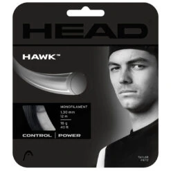 Head Hawk 16/1.30 Tennis String (Black)