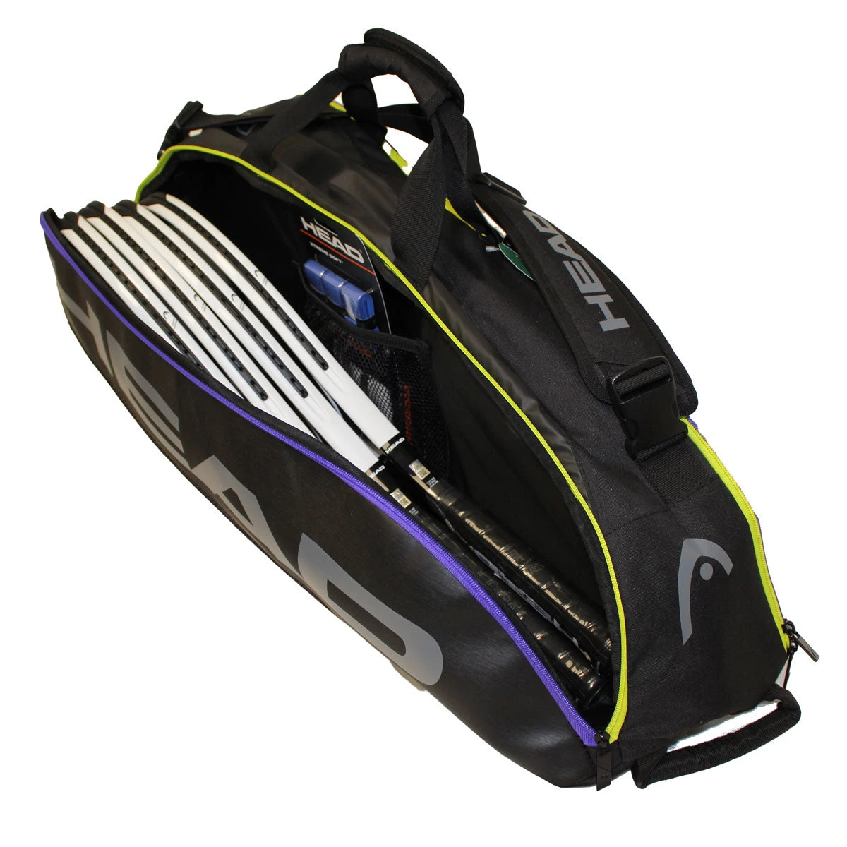 Head Tour Team Combi 6 Pack Racquet Bag (Black/Purple) 5 Head Tour Team Combi 6 Pack Racquet Bag (Black/Purple) - Image 5