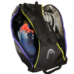 Head Tour Team Supercombi 9 Pack Racquet Bag (Black/Purple) -RacquetGuys Sales Head 9 SuperCombi 1