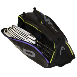 Head Tour Team Supercombi 9 Pack Racquet Bag (Black/Purple) -RacquetGuys Sales Head 9 SuperCombi 2
