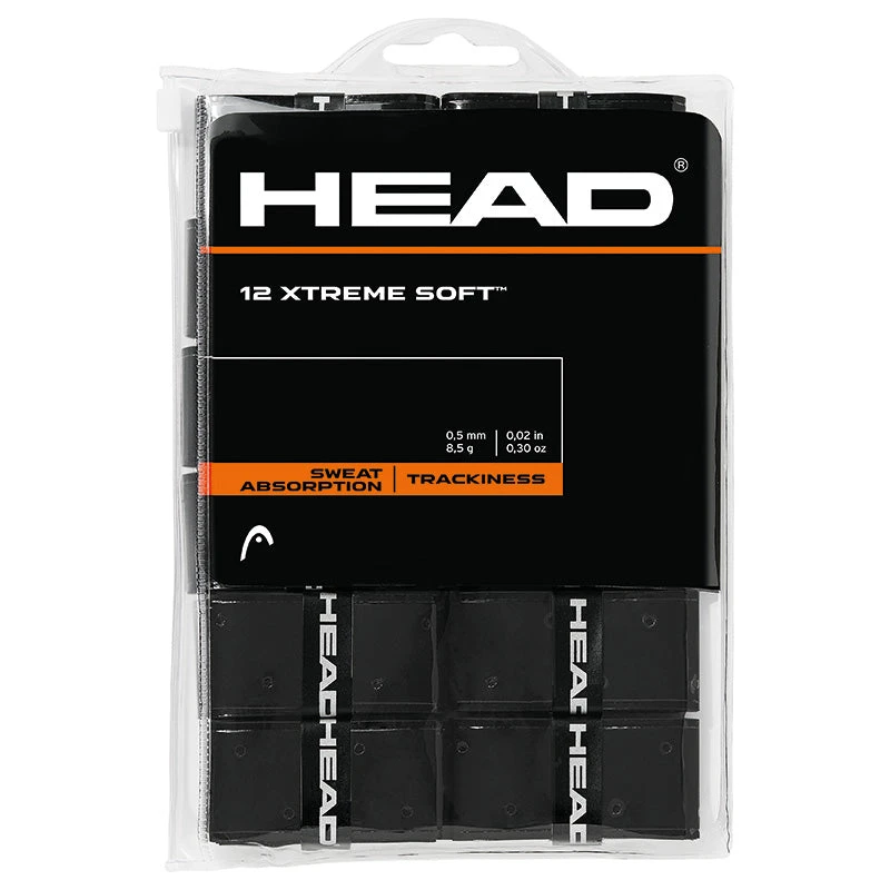 Head Xtreme Soft Overgrip 12 Pack (Black) 1 Head Xtreme Soft Overgrip 12 Pack (Black)