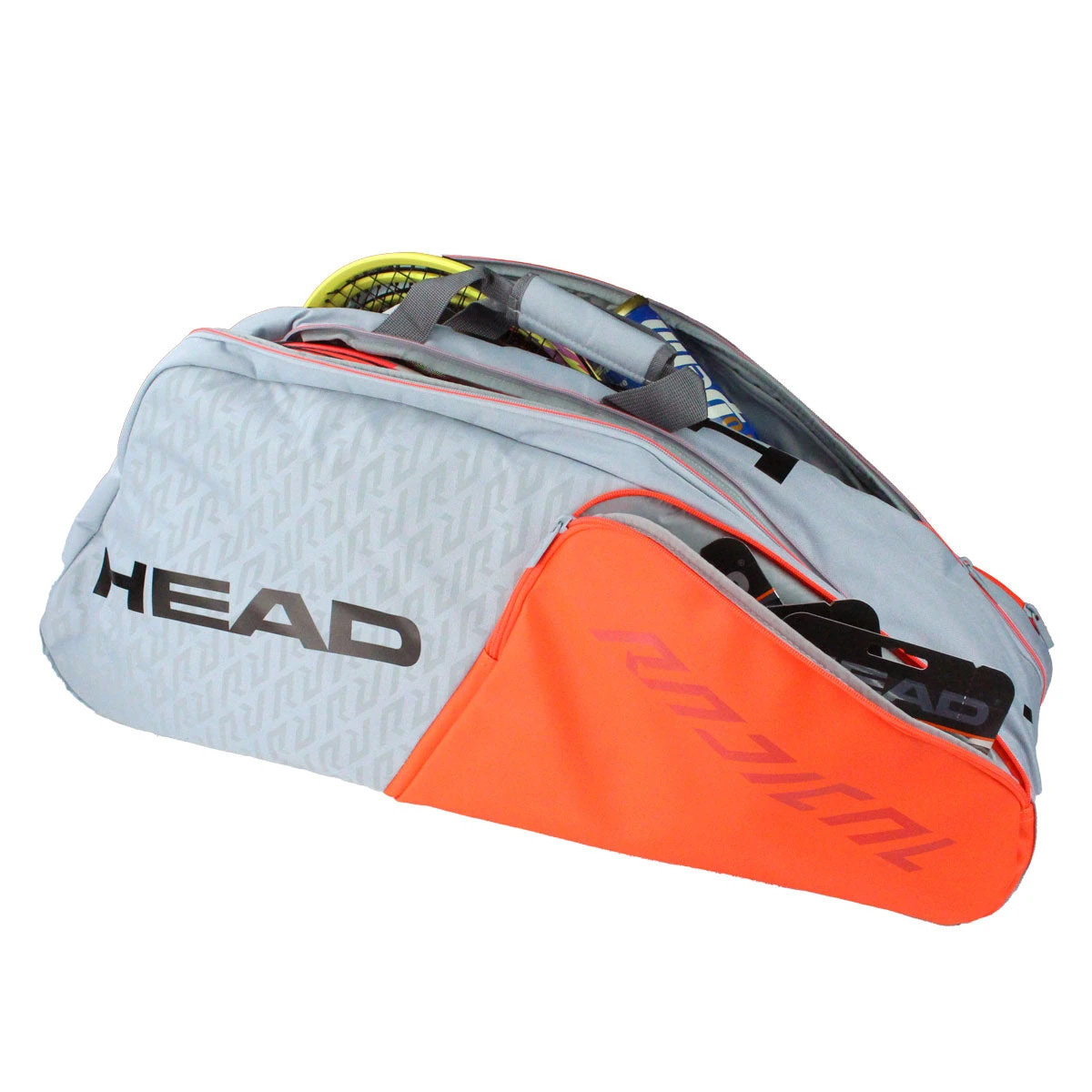Head Radical Supercombi 9 Pack Racquet Bag (Grey/Orange) 2 Head Radical Supercombi 9 Pack Racquet Bag (Grey/Orange) - Image 2