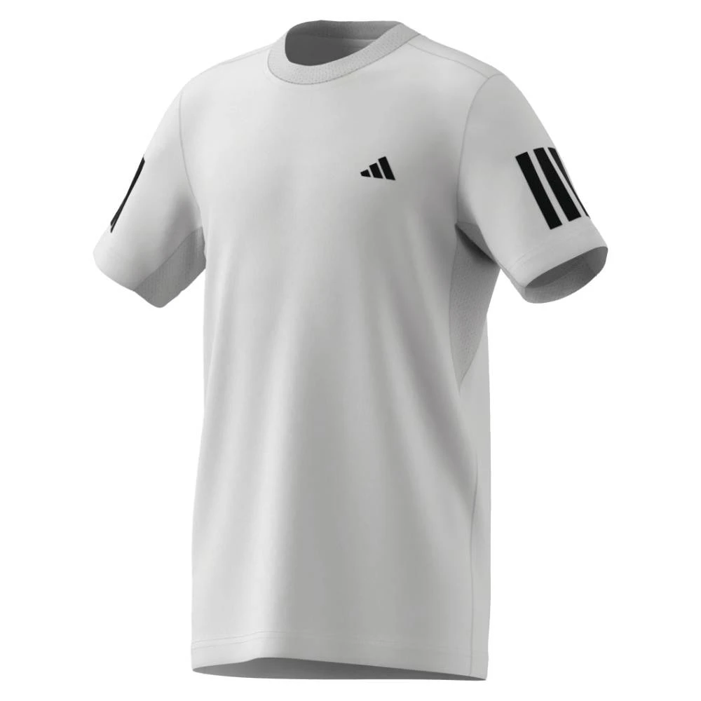 Adidas Boy's Club 3 Stripe Tee (White) 4 Adidas Boy's Club 3 Stripe Tee (White) - Image 4